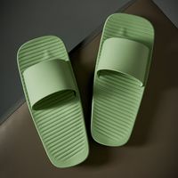 Unisex Casual Solid Color Square Toe Home Slippers sku image 2