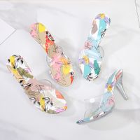 Women's Vacation Streetwear Colorful Round Toe High Heel Sandals main image 6