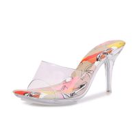 Women's Vacation Streetwear Colorful Round Toe High Heel Sandals sku image 8