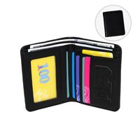 Men's Solid Color Pu Leather Folding Small Wallets sku image 2