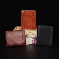 Men's Solid Color Pu Leather Folding Small Wallets main image 8