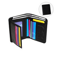 Men's Solid Color Pu Leather Folding Small Wallets sku image 5