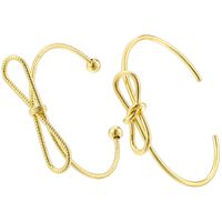 Copper 18K Gold Plated Casual Simple Style Plating Infinity Bangle main image 3