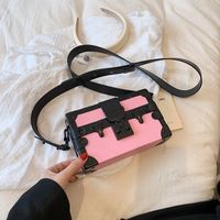 Women's Small Pu Leather Solid Color Streetwear Lock Clasp Box Bag sku image 4