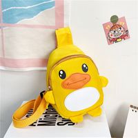 Enfants Petit Nylon Canard Mignon Carré Fermeture Éclair Sac Banane main image 1