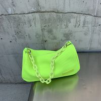 Women's Large Cloth Color Block Solid Color Streetwear Zipper Crossbody Bag sku image 1