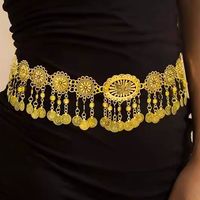 Exaggerated Ethnic Style Geometric Alloy Women's Chain Belts main image 1
