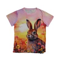 Frau T-Shirt Kurzarm T-Shirts Einfacher Stil Kaninchen main image 5
