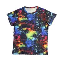 Women's T-shirt Short Sleeve T-Shirts Simple Style Starry Sky main image 5