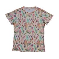 Women's T-shirt Short Sleeve T-Shirts Vacation Geometric Feather main image 5