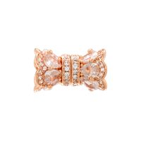 1 Piece Copper Zircon 18K Gold Plated Solid Color Beads Jewelry Buckle main image 7