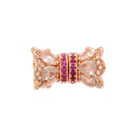 1 Piece Copper Zircon 18K Gold Plated Solid Color Beads Jewelry Buckle sku image 7