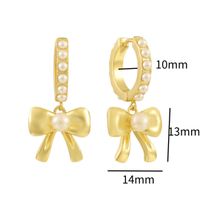 Cobre Chapado En Oro Elegante Estilo Simple Enchapado Embutido Color Sólido Perla Collar Colgante sku image 3