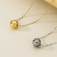 Stainless Steel 18K Gold Plated Simple Style Solid Color Pendant Necklace main image 8