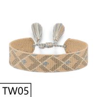 Simple Style Solid Color Polyester Tassel Braid Women's Bracelets sku image 11