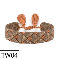Simple Style Solid Color Polyester Tassel Braid Women's Bracelets sku image 10