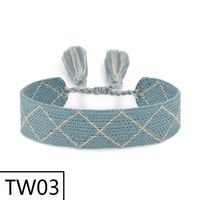 Simple Style Solid Color Polyester Tassel Braid Women's Bracelets sku image 9