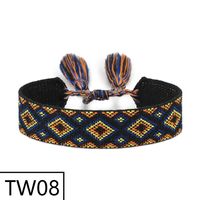 Simple Style Solid Color Polyester Tassel Braid Women's Bracelets sku image 14