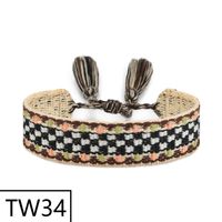 Simple Style Solid Color Polyester Tassel Braid Women's Bracelets sku image 40