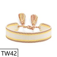 Simple Style Solid Color Polyester Tassel Braid Women's Bracelets sku image 48