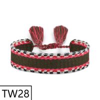 Simple Style Solid Color Polyester Tassel Braid Women's Bracelets sku image 34