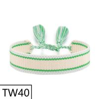 Simple Style Solid Color Polyester Tassel Braid Women's Bracelets sku image 46