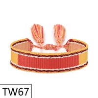 Simple Style Solid Color Polyester Tassel Braid Women's Bracelets sku image 66