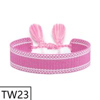 Simple Style Solid Color Polyester Tassel Braid Women's Bracelets sku image 29