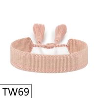Simple Style Solid Color Polyester Tassel Braid Women's Bracelets sku image 68
