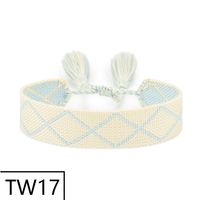 Simple Style Solid Color Polyester Tassel Braid Women's Bracelets sku image 23