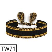 Simple Style Solid Color Polyester Tassel Braid Women's Bracelets sku image 70