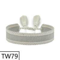 Simple Style Solid Color Polyester Tassel Braid Women's Bracelets sku image 78