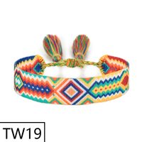Simple Style Solid Color Polyester Tassel Braid Women's Bracelets sku image 25