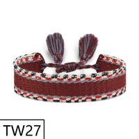 Simple Style Solid Color Polyester Tassel Braid Women's Bracelets sku image 33