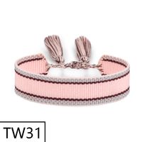 Simple Style Solid Color Polyester Tassel Braid Women's Bracelets sku image 37