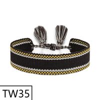 Simple Style Solid Color Polyester Tassel Braid Women's Bracelets sku image 41