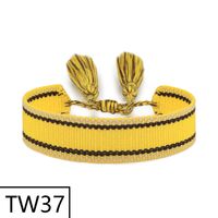Simple Style Solid Color Polyester Tassel Braid Women's Bracelets sku image 43