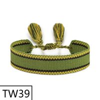 Simple Style Solid Color Polyester Tassel Braid Women's Bracelets sku image 45