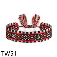 Simple Style Solid Color Polyester Tassel Braid Women's Bracelets sku image 51