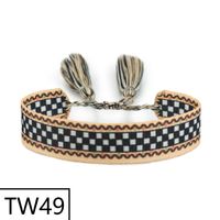 Simple Style Solid Color Polyester Tassel Braid Women's Bracelets sku image 49
