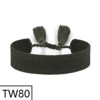 Simple Style Solid Color Polyester Tassel Braid Women's Bracelets sku image 79