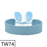 Simple Style Solid Color Polyester Tassel Braid Women's Bracelets sku image 73