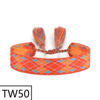 Simple Style Solid Color Polyester Tassel Braid Women's Bracelets sku image 50