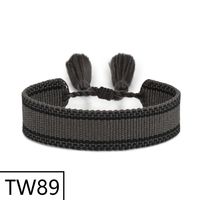 Simple Style Solid Color Polyester Tassel Braid Women's Bracelets sku image 88