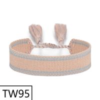 Simple Style Solid Color Polyester Tassel Braid Women's Bracelets sku image 94