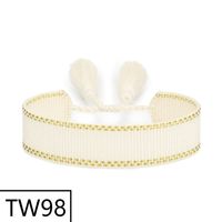 Simple Style Solid Color Polyester Tassel Braid Women's Bracelets sku image 97