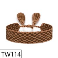 Simple Style Solid Color Polyester Tassel Braid Women's Bracelets sku image 113
