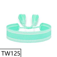 Simple Style Solid Color Polyester Tassel Braid Women's Bracelets sku image 123