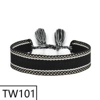 Style Simple Couleur Unie Polyester Gland Tresser Femmes Bracelets sku image 100