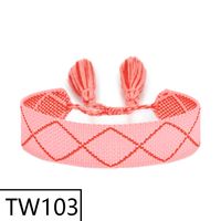 Simple Style Solid Color Polyester Tassel Braid Women's Bracelets sku image 102